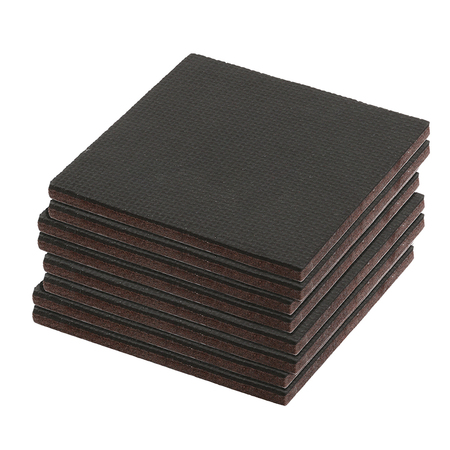 PRIME-LINE Heavy-Duty Non-Slip Furniture Pads, 1/4 in. Thick x 4 in. x 4 in. 8 Pack MP76740